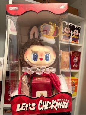 POP MART Let's Checkmate Plush Doll - Red